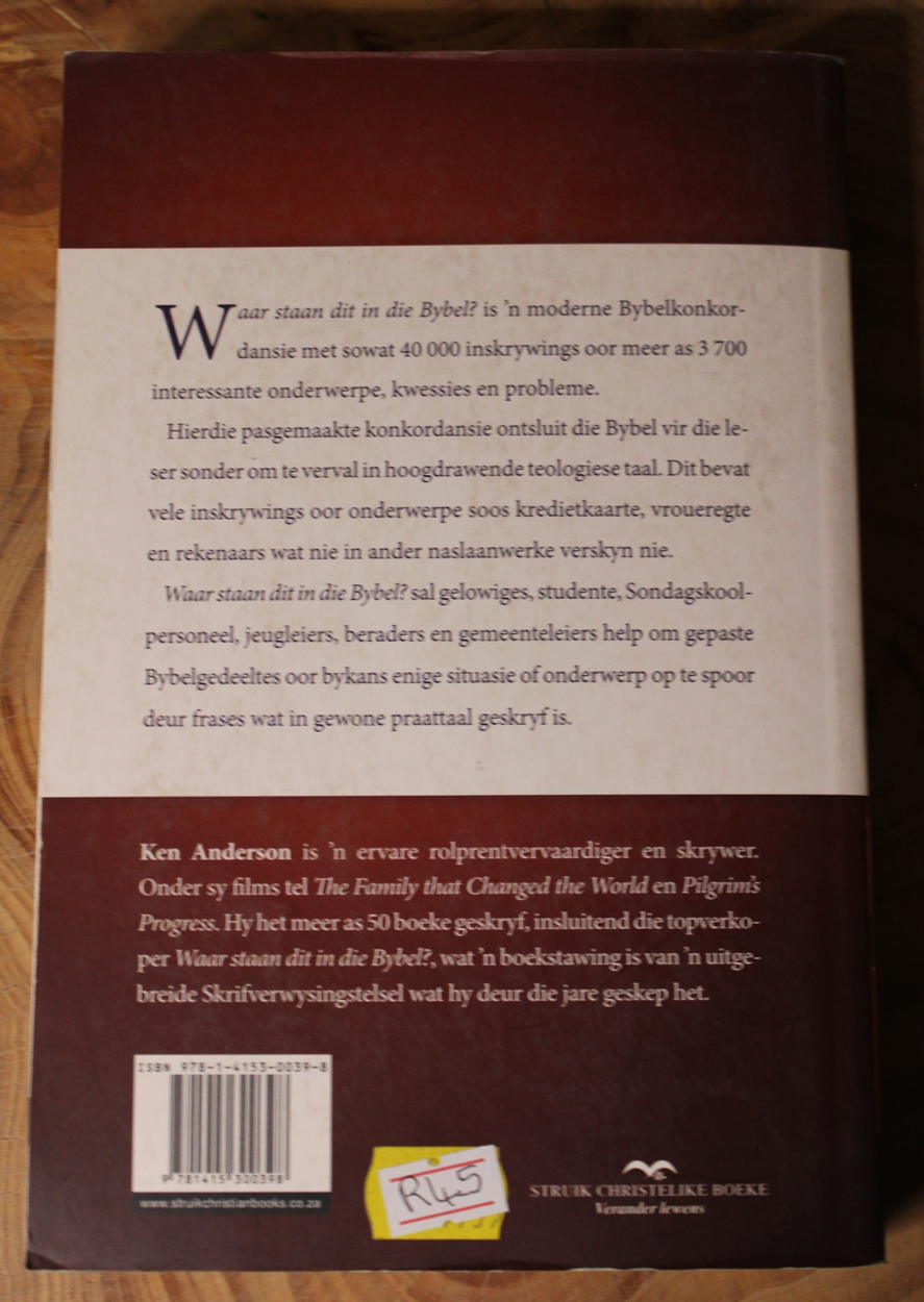 Waar staan dit in die Bybel - Ken Anderson