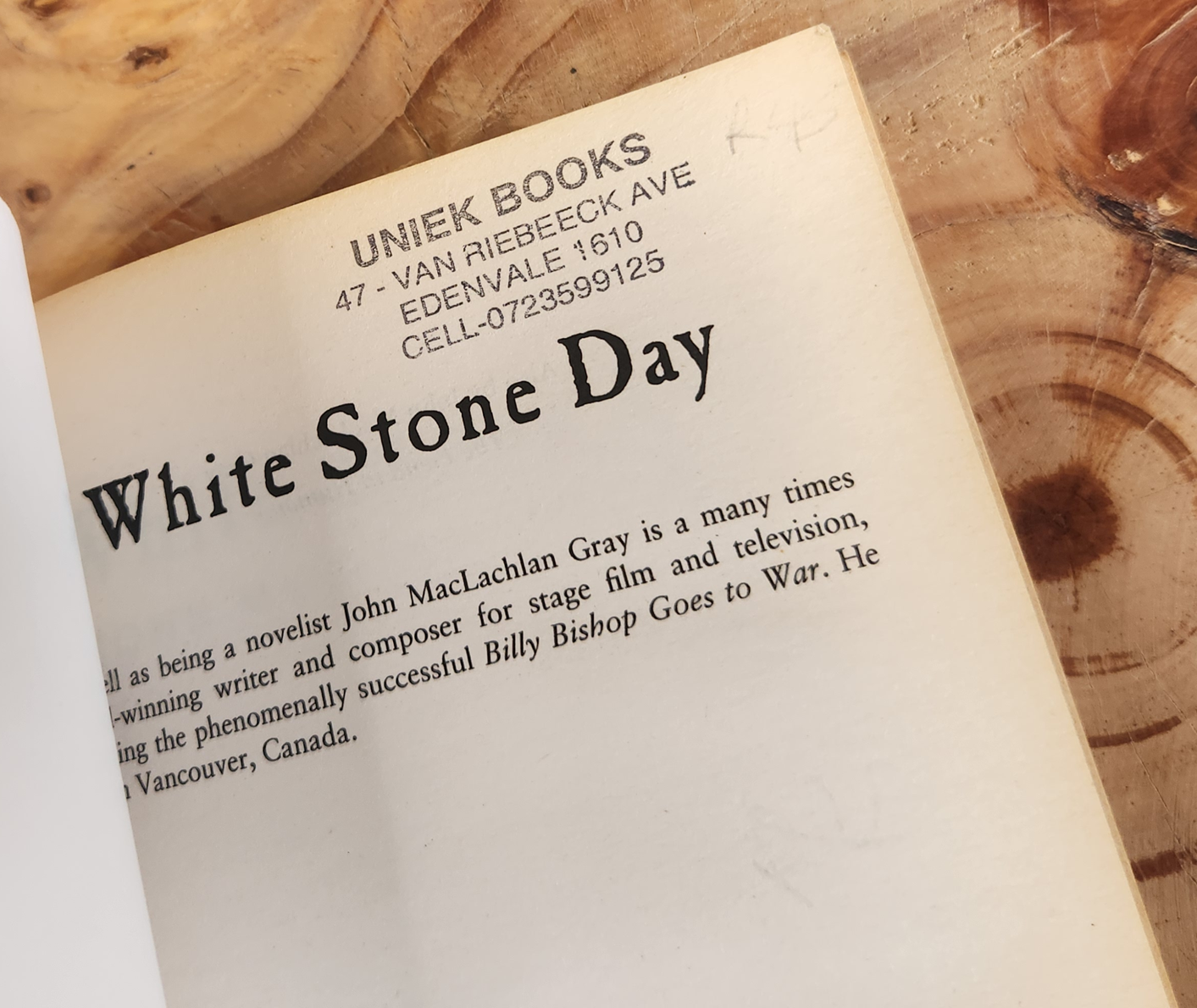 White Stone Day - John MacLachlan Gray