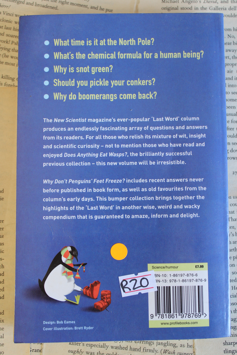 Why don't penguins' feet freeze