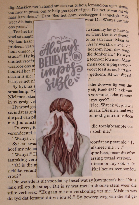 Laminated bookmark 21