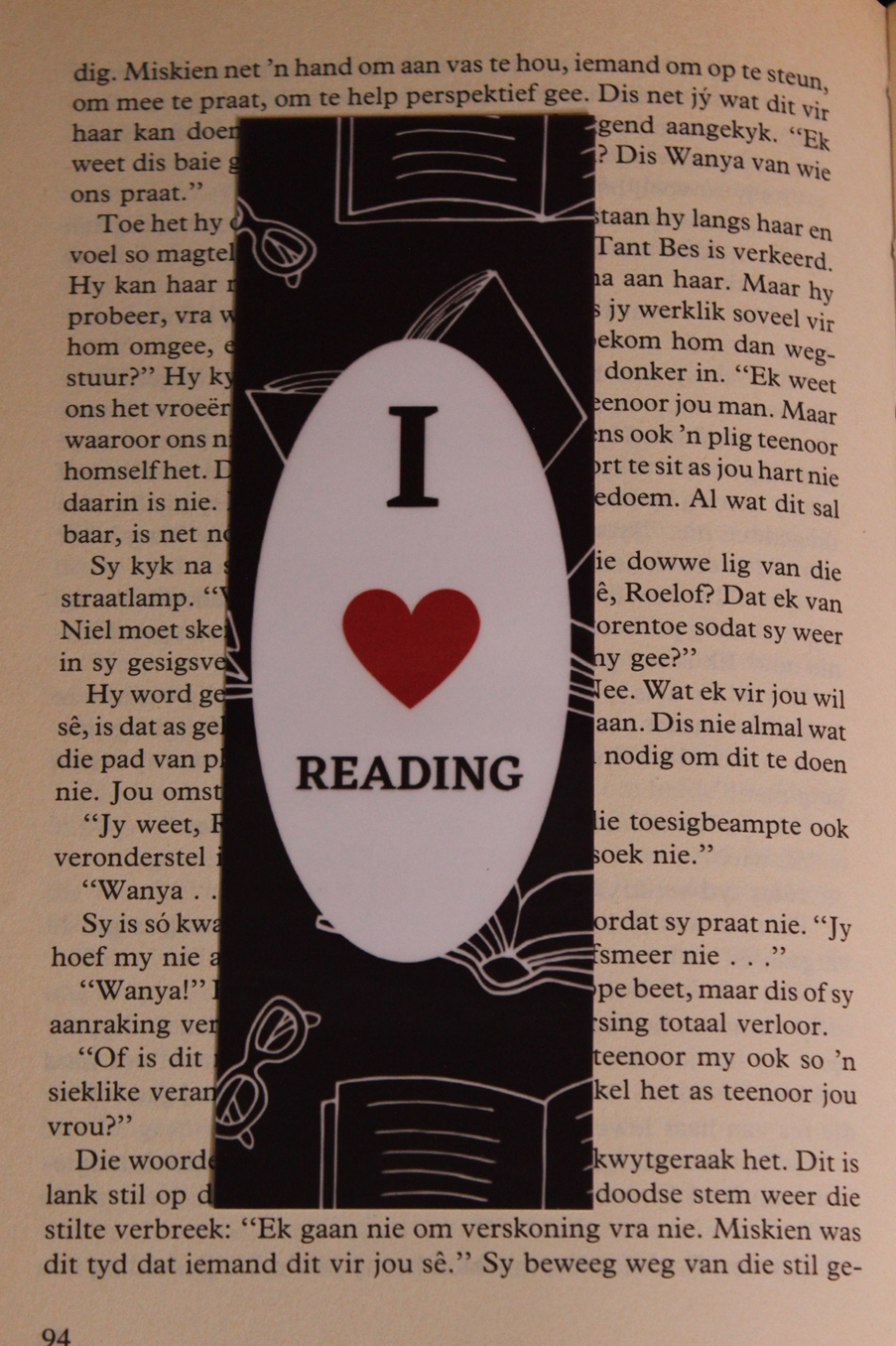 Laminated bookmark 22