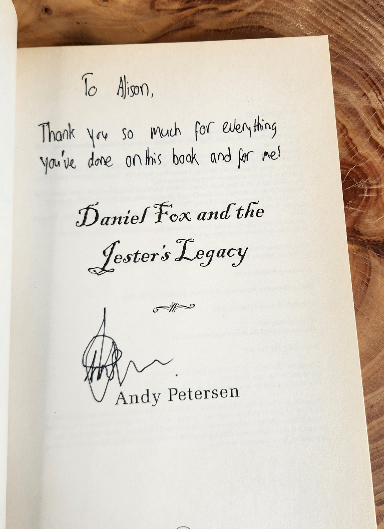 daniel fox and the jester's legacy - Andy Petersen