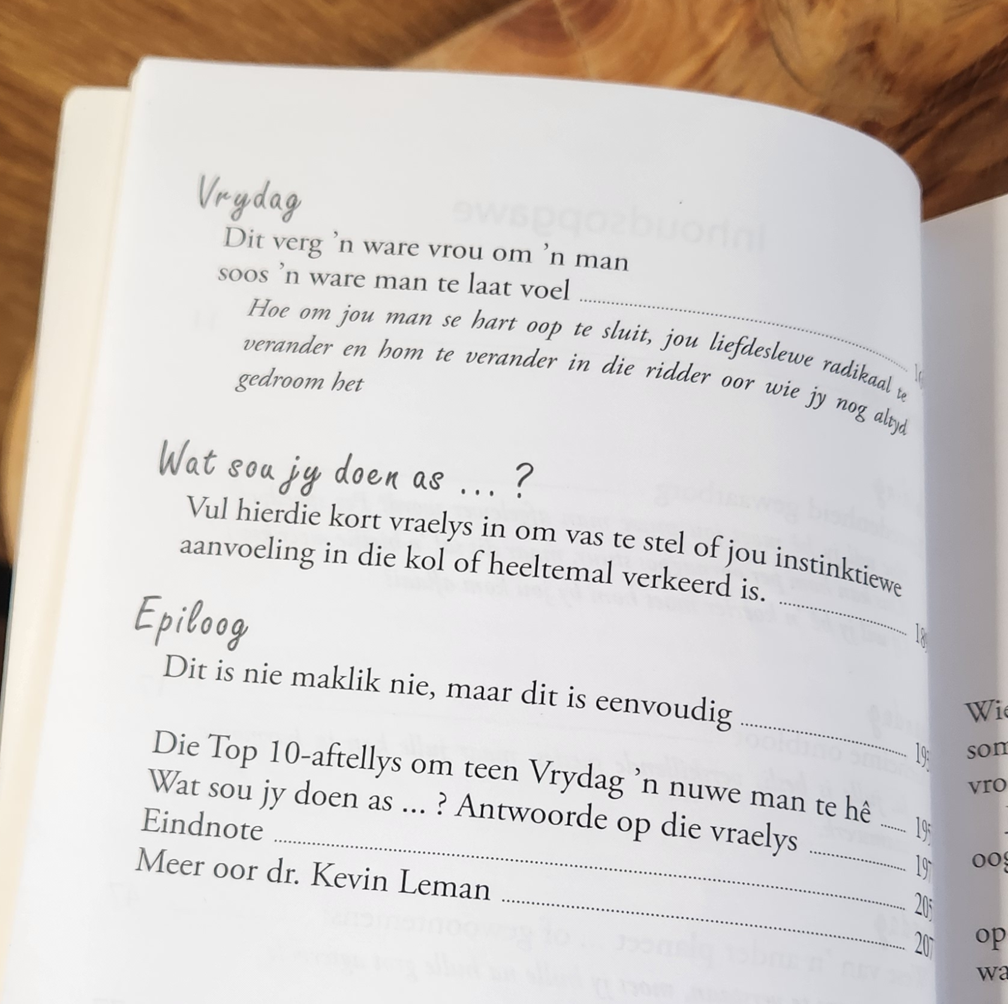 'n Nuwe man teen Vrydag - Dr. Kevin Leman