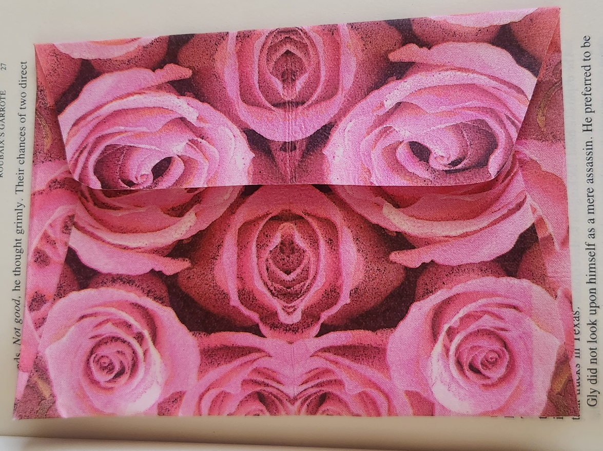 Handmade Rose Envelope
