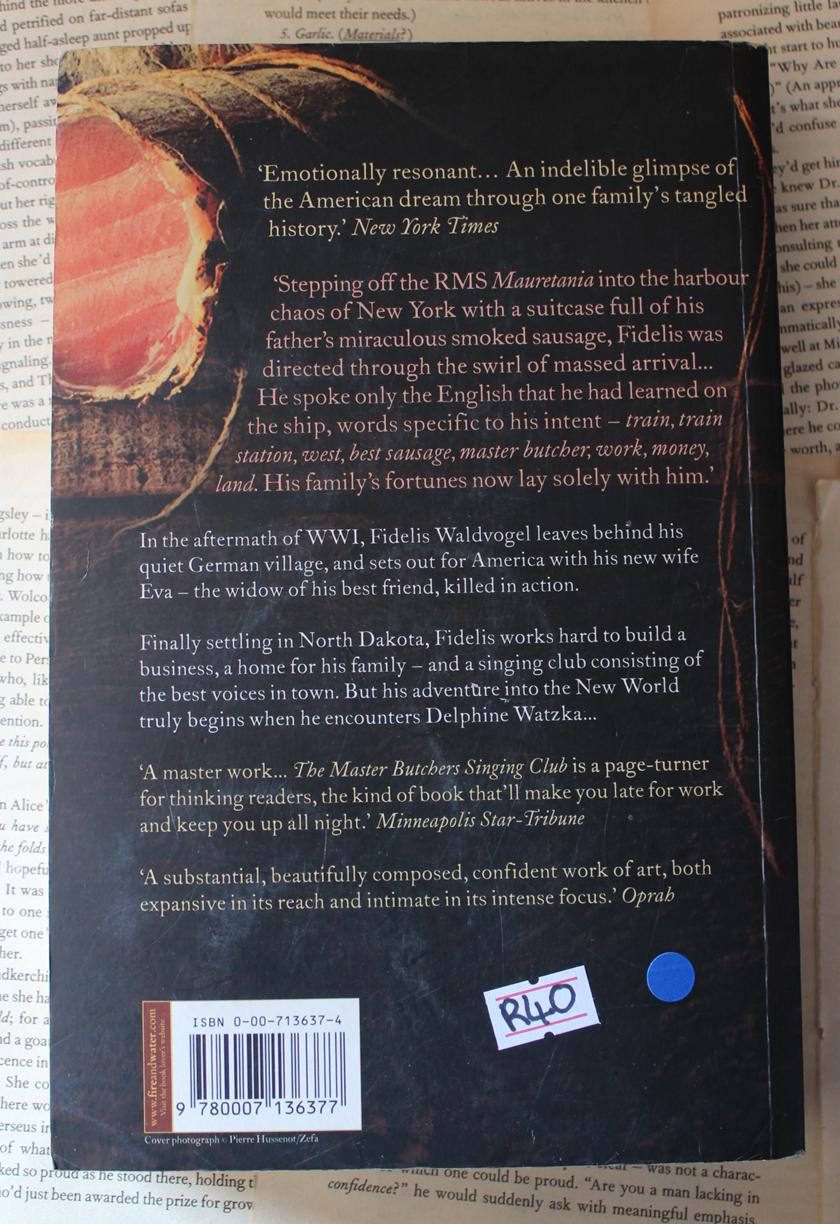 the master butchers singing club - Louise Erdrich